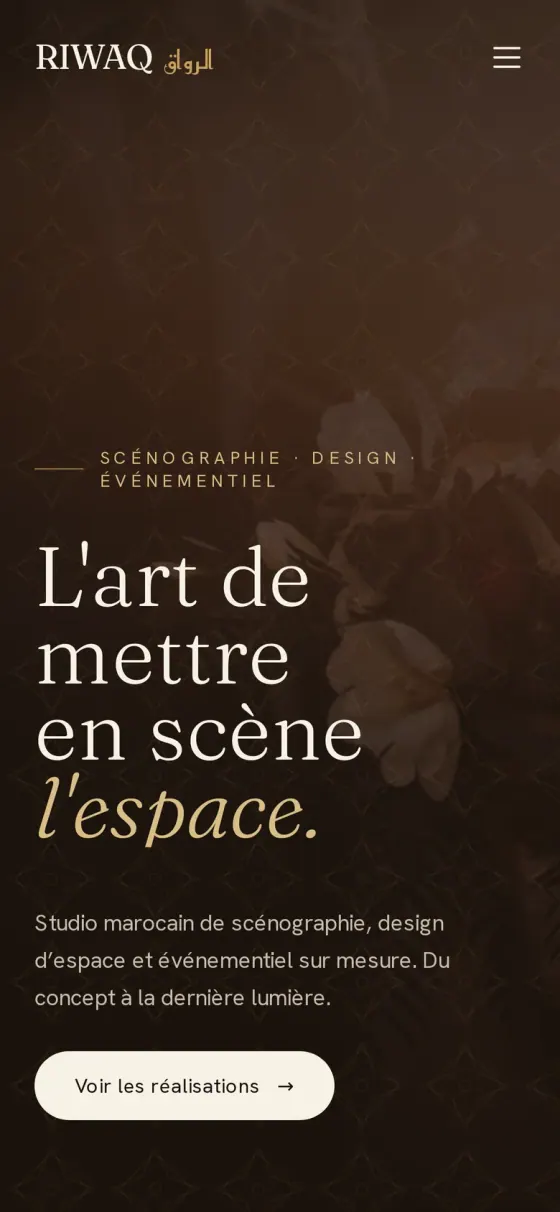 Le site RIWAQ sur téléphone